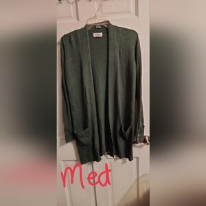 Eleven Eleven Elegant Blue Open-Front Cardigan